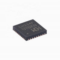Chip Controlador de Concentrador USB CH334F QFN-24 Original, Componentes Electrónicos, Circuitos Integrados