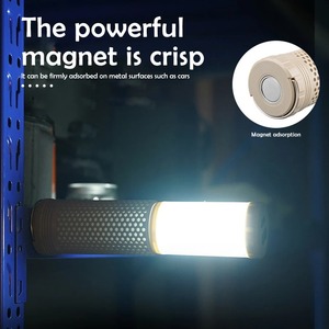 Lampes de camping rechargeables, lanternes télescopiques pliables pour l'extérieur, lampes de tente magnétiques portables multifonctionnelles, lampes d'urgence pour la randonnée - Product Image 2