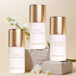 Déodorant et anti-transpirant en stick parfumé longue durée PEACH JO+ entièrement naturel pour les aisselles, en gros - Product Image 1