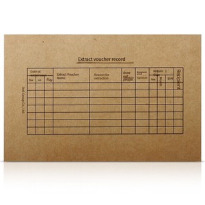 Deli 3479 couverture de document comptable kraft brun relié 25 copies/dossier papier Kraft fort effet d'encrage cleartling ettect - Product Image 1