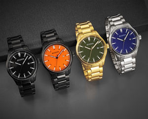 Reloj de cuarzo <span class=keywords><strong>Invic</strong></span> para hombre 2022 con banda de acero, gran oferta, esfera de payaso de moda informal, banda de acero inoxidable de 43mm de diámetro - Product Image 1