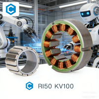 Moteur CC sans balais à aimant permanent sans cadre CubeMars RI50 KV100 à couple élevé 24V-48V pour articulation de robot, bras de cobot, exosquelette