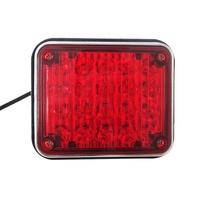 Feux périmétriques carrés à LED 12V pour ambulance, feux stroboscopiques d'urgence à montage en surface à LED pour ambulance, feux latéraux extérieurs à LED pour ambulance