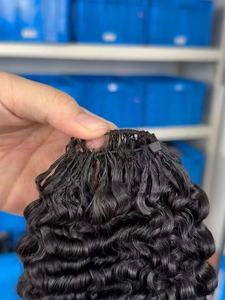 Extensiones de Cabello Humano Remy Birmano <span class=keywords><strong>Rizado</strong></span>, Doble Trama, Invisibles, <span class=keywords><strong>para</strong></span> <span class=keywords><strong>Trenzas</strong></span> Rápidas, Alta Calidad, al por Mayor - Product Image 4