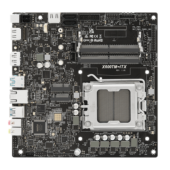 New Arrive Computer Motherboard ASRock X600TM-ITX Motherboard Thin Mini ITX  AM5 Socket All in One PC