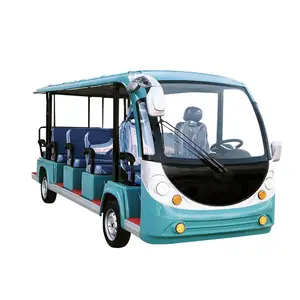 Chinese Manufacturer Four-wheel Large Space 4 Rows 14 Seats Sightseeing Car