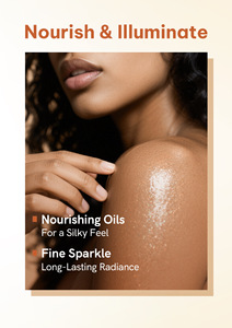 Huile Corporelle Scintillante Premium MLM OEM Personnalisée, Lotion Illuminatrice Corps Entier, Effet Longue Durée, Cosmétique Marque Privée, Vente en Gros - Product Image 6