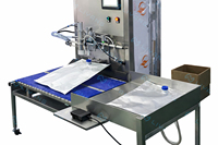 Machine de remplissage et de bouchage automatique pour sachets de lait, jus, huile, sauce, vin et Bag-in-Box (BIB)