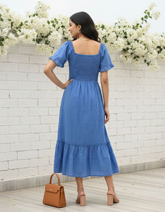 Robe d'été décontractée pour femmes, coupe ample, tissu respirant et confortable, vêtements légers pour temps chaud - Product Image 6