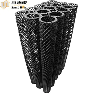 Aquaculture Aquarium Plastic Trickle Filter Tube Set Medium Black Cubic Biological Block For Fish Farming