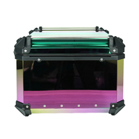 Top case moto 65L - Décalcomanie arc-en-ciel colorée, valise de transport universelle populaire pour la plupart des types de moto