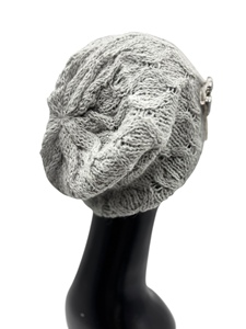 LANDBAS Vente en gros en ligne de bérets tendance, 56% acrylique, 23% laine, 21% nylon, tricot uni, motif en câble, bonnet 56-58 cm, hiver - Product Image 5