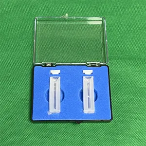 1ml transparente Quarz-Mikro küvette Quarz-Durchfluss zellen küvette mit Deckel für UV-sichtbares Spektral photometer