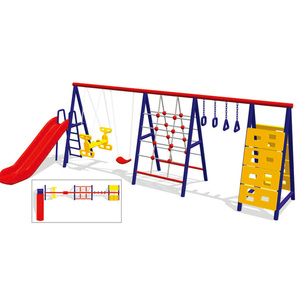 ชุดชิงช้าสนามเด็กเล่นคุณภาพดี สีขาว สำหรับกลางแจ้ง อุปกรณ์ออกกำลังกาย - Product Image 4