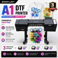 Printer DTF A3 dengan Oven, Printhead XP600, Printer Roll to Roll untuk Film PET, Cocok untuk Bisnis Kaos
