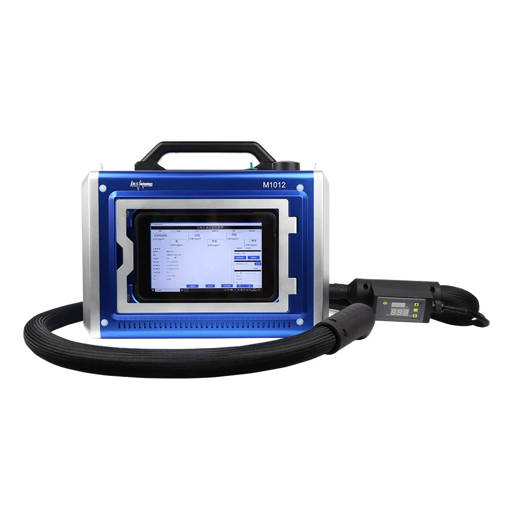 A.M.S. Tecnología M1012 Detector FID portátil Analizador de gas nominal IP65 para análisis de hidrocarburos totales sin metano Separación GC