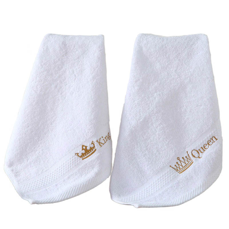 Custom Luxe 5 Star Hotel Logo Quick Droog Washandje 100% Katoen Zeer Absorberende Witte Kleine Vierkant Gezicht Handdoek Voor spa Badkamer