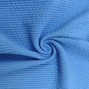 Jacquard elastischer Stoff kreppig texturiert Polyester 94 % Spandex 6 % für Bademode Stoff Unterwäsche