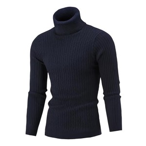 Pull tricoté chaud pour homme, collection automne/hiver 2026, col montant, coupe ample et décontractée, <span class=keywords><strong>grande</strong></span> <span class=keywords><strong>taille</strong></span> - Product Image 5