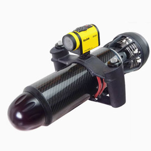 Dispositif de propulsion sous-marine en fibre de carbone 650W 675mm Scooter aquatique pour la plongée en apnée - Product Image 2