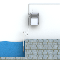 Analyseur de pH industriel en ligne 0-14 pH, contrôleur numérique de qualité de l'eau 7 pouces avec RS485 Modbus 4-20mA pour le traitement de l'eau