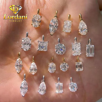 Ожерелье с выращенными в лаборатории бриллиантами IGI, золото 18K/14K, 0.5-3 карата, DEF VVS, кулон в форме груши, овала, сердца, круга, изумруда, ожерелье с выращенными в лаборатории бриллиантами