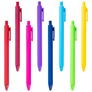 Promotional Plastic Multi-colored <b>Retractable</b> Black/Blue Ink Ballpoint <b>Pens</b> Custom Logo Fancy Design Low Price Banner - Product Image 3