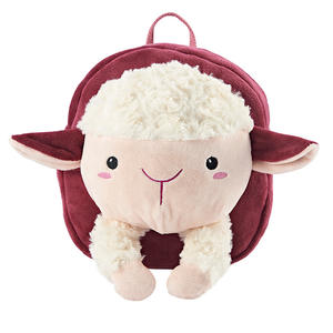 Sac à dos scolaire en peluche 3D personnalisé unisexe, motif animal de dessin animé, excellent prix, sac à dos anti-perte avec fermeture éclair pour enfants, rangement pour collations et jouets - Product Image 3