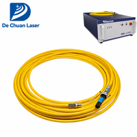Kabel Serat Optik QBH 3KW 4KW 20M untuk Sumber Laser IPG Raycus MAX JPT, Suku Cadang Pengganti untuk Pemotongan dan Pengelasan