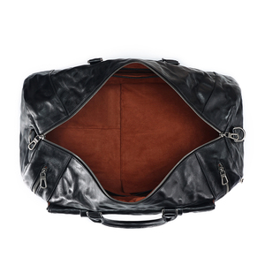 <span class=keywords><strong>Crazy</strong></span> Horse Sac de voyage de luxe en cuir véritable Duffel Bagages Week-end pour hommes - Product Image 4