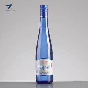 Shandong Personnalisé Bleu <span class=keywords><strong>Vodka</strong></span> Bouteille En Verre D'<span class=keywords><strong>alcool</strong></span> Pour Bouchons En Aluminium - Product Image 1