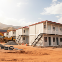 Maison préfabriquée durable en kit de conteneurs |   Bureau en acier détachable et empilable avec 4 modules pour l'école et une utilisation modulaire