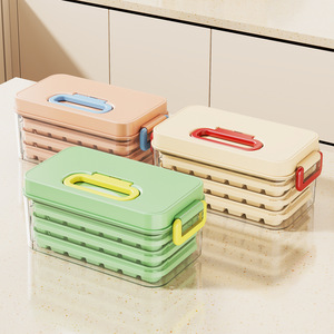 ถาดน้ำแข็งหลายชั้นพลาสติกพร้อมฝาปิดสำหรับเก็บในตู้แช่แข็งที่บ้าน - Product Image 1