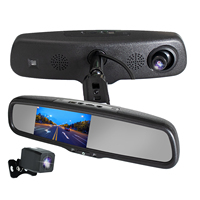 5 inch Full HD 2K & 1080P Dual Lens Auto Video Recorder Achteruitkijkspiegel Dashcam BSD ADAS Loop Recording 1 Jaar Garantie
