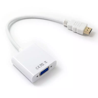 Adaptateur HDMI vers VGA 0.15M HDTV 1080P HDMI M vers VGA F convertisseur câble adaptateur pour ordinateur portable
