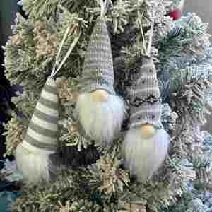 Muñeco de ángel de fieltro sin rostro al por mayor de fábrica, decoración colgante para árbol de Navidad, lana ecológica lavable, a la moda, bajo MOQ, personalizado - Product Image 3