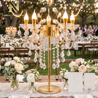Luz Romántica Decorativa Recargable, Táctil, Regulable, Inalámbrica, de Cristal, para Bodas, Grandes Banquetes, Centros de Mesa para Eventos