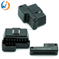 Encloser tipo OBD L Reemplazo de recuperación universal J1962 Carcasa macho OBD2 Conector OBD de 16 pines Enchufe automotriz OBD II