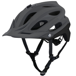 Casque de cyclisme pour adultes, réglable, moulé en une seule pièce, avec visière pour VTT, rouge - Product Image 5