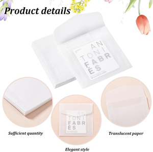 Tùy Chỉnh Vuông Lời Mời Phong Bì Túi Giấy Cho Đám Cưới Thiệp Chúc Mừng Thẻ Thủ Công Mỹ Nghệ Mờ Glassine Giấy Thấm Mỡ Túi Giấy - Product Image 2