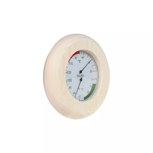 Equipo de sauna para piscina, accesorios para cuarto de vapor húmedo seco, medidor de temperatura y humedad, termómetro de madera de fábrica - Product Image 2