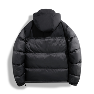 New <b>Thick</b> Hooded <b>Coat</b> for Couples Large Size Loose Casual Style Warm Windproof and Waterproof for <b>Winter</b> Zipper Closure - Product Image 2