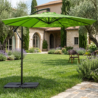 Uplion Gartenmöbel Deluxe Terrassenschirm Outdoor-Marktschirm Sonnenschutz Bananenschirm Hängeschirm