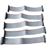 6 8 10 12 14 16 20 24 26 30 34 40 50 60 64 pines 2,54mm conector idc gris plana cable de cable plano