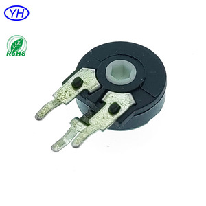 Potenciómetro trimmer de resistencia variable rotativa Piher PT10 CA9 con película de carbono, 3 pines, 10 mm, ajuste superior, terminal de PC de 3 pines, 100k - Product Image 5