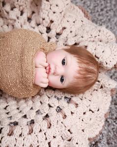 Poupée d'art artisanale de haute qualité 100% silicone réaliste bébé garçon reborn cadeau d'anniversaire pour enfants 16 pouces - Product Image 2