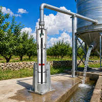 Pompe à eau submersible haute pression en acier inoxydable pour puits, pompe à eau pour puits profonds pour projets d'irrigation agricole