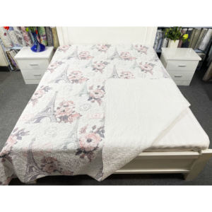 <strong>Bedspread</strong> Quilted <strong>Bedspread</strong> Cotton 100% Printed Embroidery for Hotel <strong>Kingsize</strong> <strong>Bedspread</strong> - Product Image 4