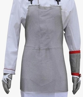 Tablier en maille de qualité supérieure en acier inoxydable 316L, résistant aux coupures et aux perforations, pour outils d'abattoir