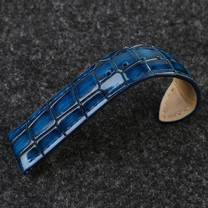 Cinturino esotico <span class=keywords><strong>di</strong></span> lusso <span class=keywords><strong>in</strong></span> vera <span class=keywords><strong>pelle</strong></span> <span class=keywords><strong>di</strong></span> <span class=keywords><strong>coccodrillo</strong></span> cinturino 18/20/22mm con perle Shinning impermeabile <span class=keywords><strong>in</strong></span> vera <span class=keywords><strong>pelle</strong></span> <span class=keywords><strong>di</strong></span> vitello fatto a mano cinturino - Product Image 3